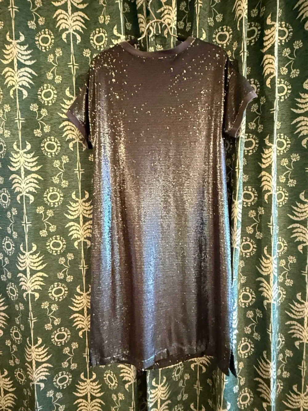 Anthropologie Moulinette Soeurs Interstellar Blue Sequin Party Dress Medium